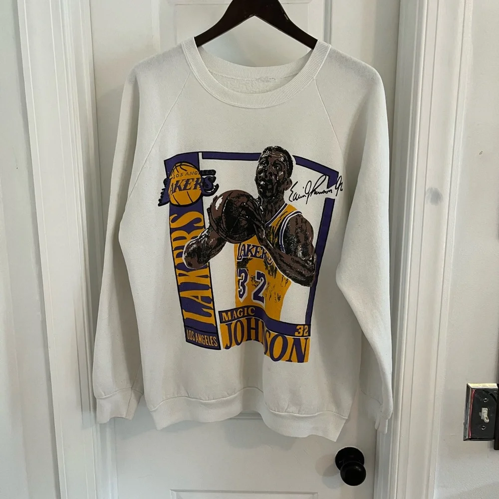 Vintage Magic Johnson‎ Los Angeles Lakers Crewneck